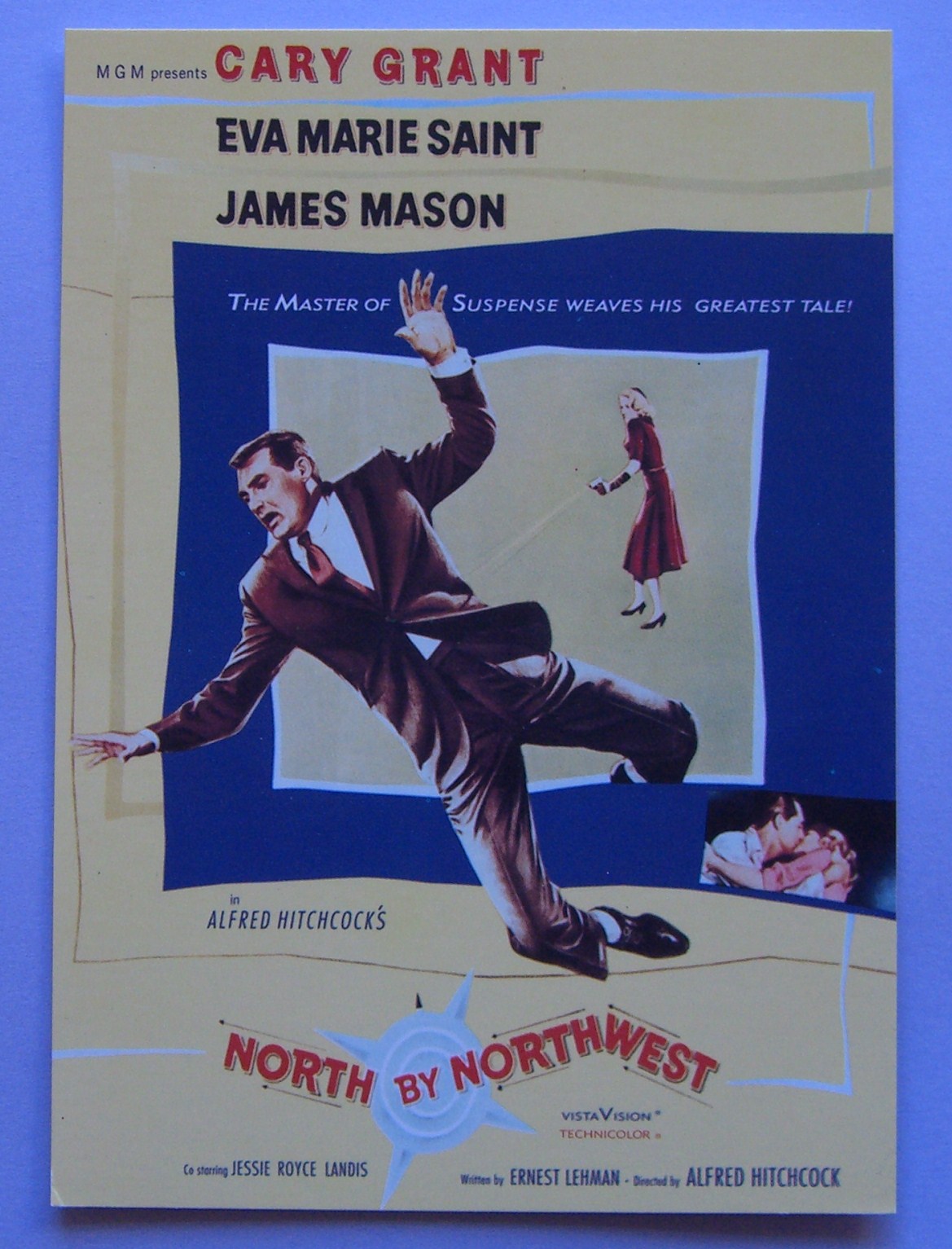 Cary Grant / Eva Marie Saint North By North West POSTCARD